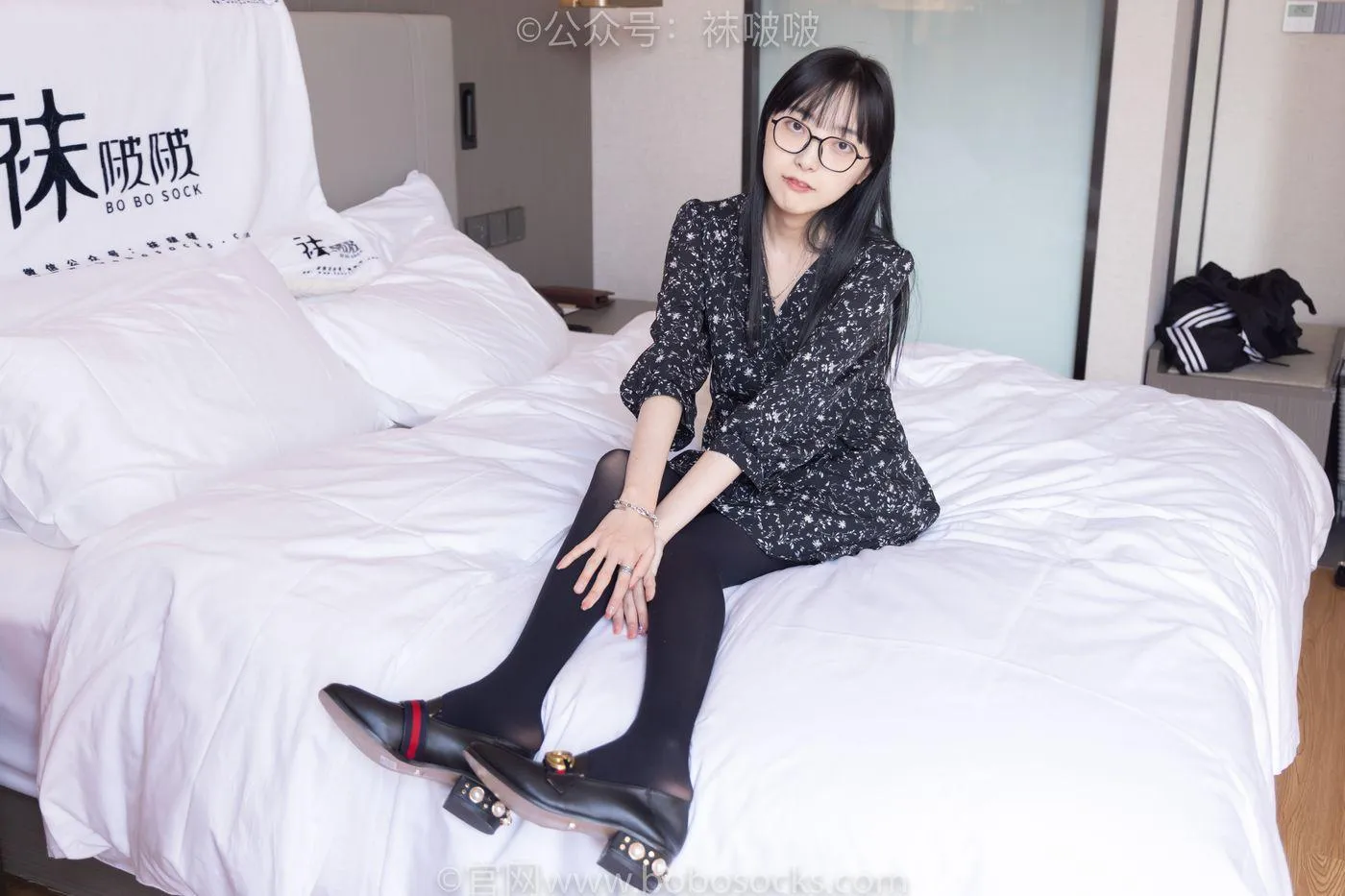 [BoBoSocks袜啵啵]NO.064 稚予-平底鞋、厚黑丝 [137P]插图4